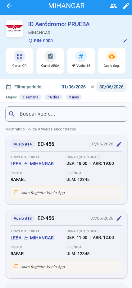 Panel de Gestión Mi Hangar